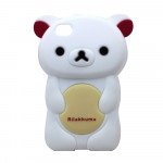 Wholesale iPhone 4S 4 3D Bear Case (White)